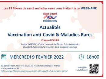 Webinaire sur la vaccination anti-covid dans les maladies rares