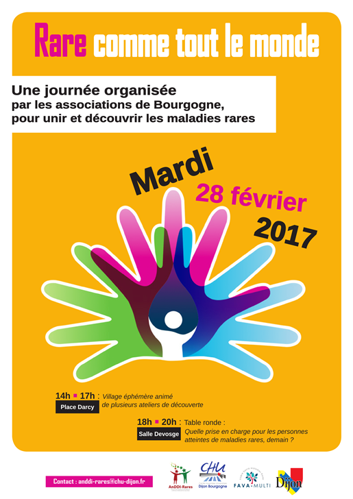 Journée maladies rares Dijon 2017